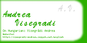andrea visegradi business card
